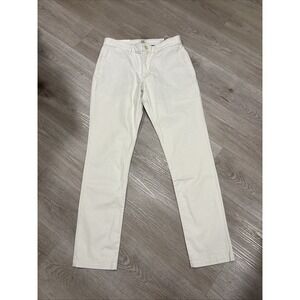 Flint and Tinder 365 Chino Mens 31x32 Athletic Tapered Fit Light Bone Off White